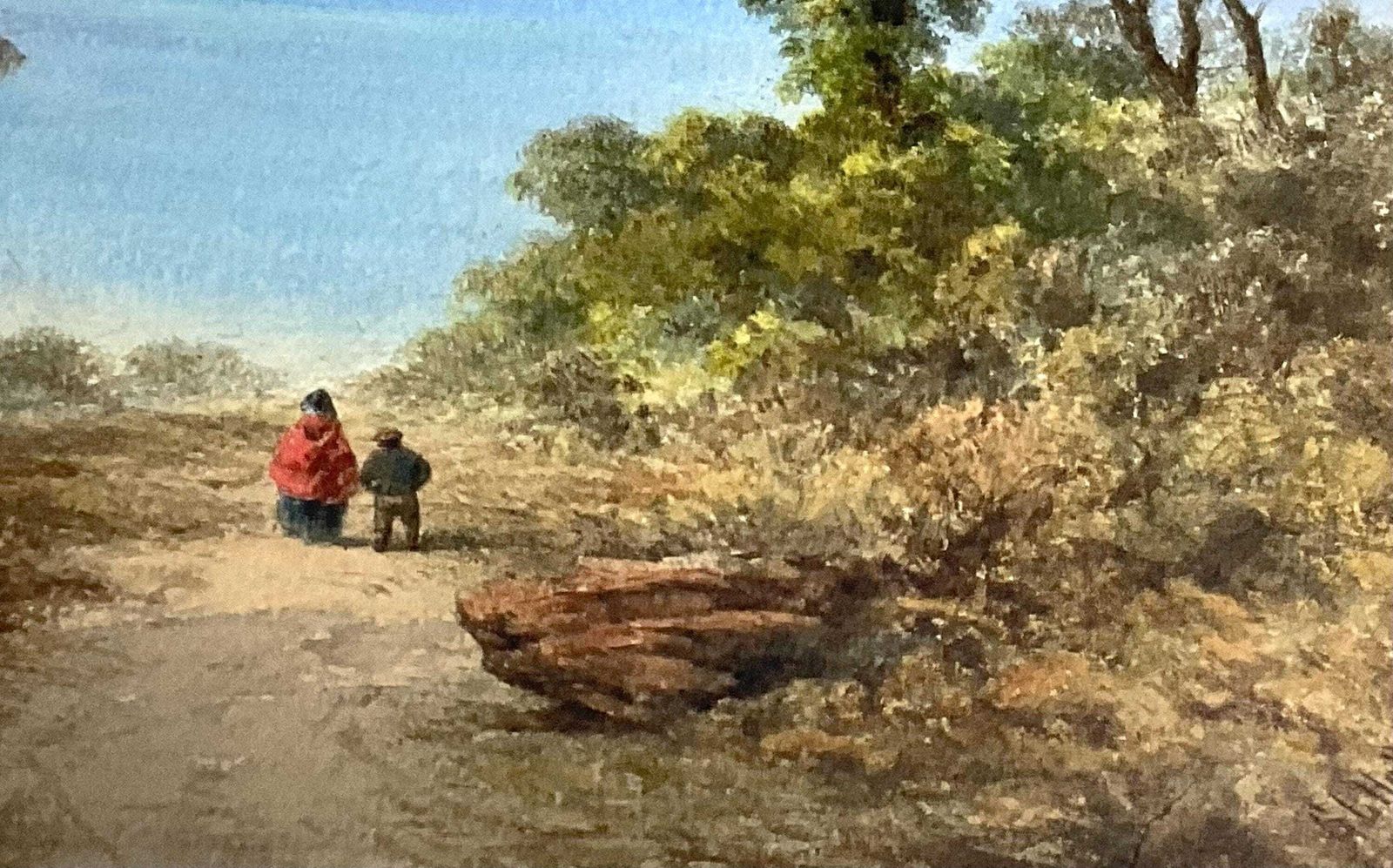 Antique Watercolour By George Lothian Hall, Signed And Dated. 1863. photo furniture
