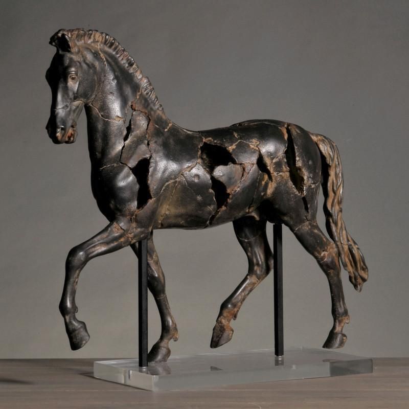 Monti Horse Sculpture In Resin And Plexiglas. photo for sale