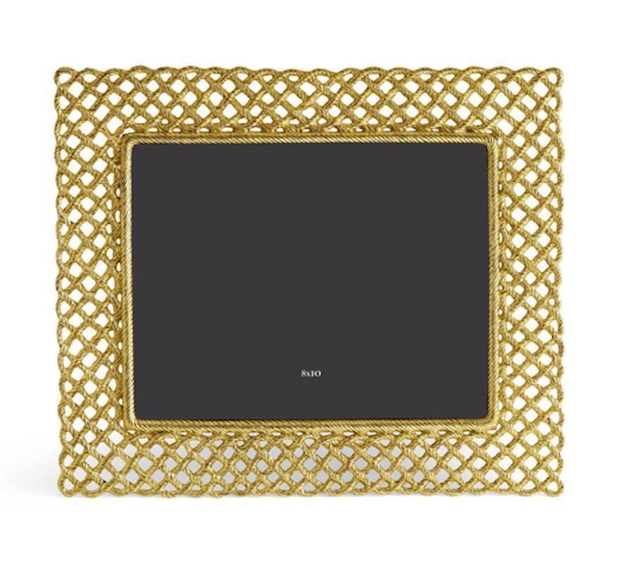 Love Knot Photo Frame In Gold Tone Metal, Large Size Model. photo buy