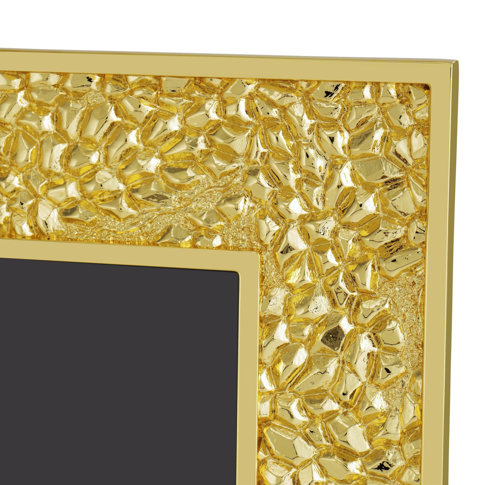 Contemporary Pomegranate Photo Frame In High Quality Gold Plated Metal. photo Home Decor