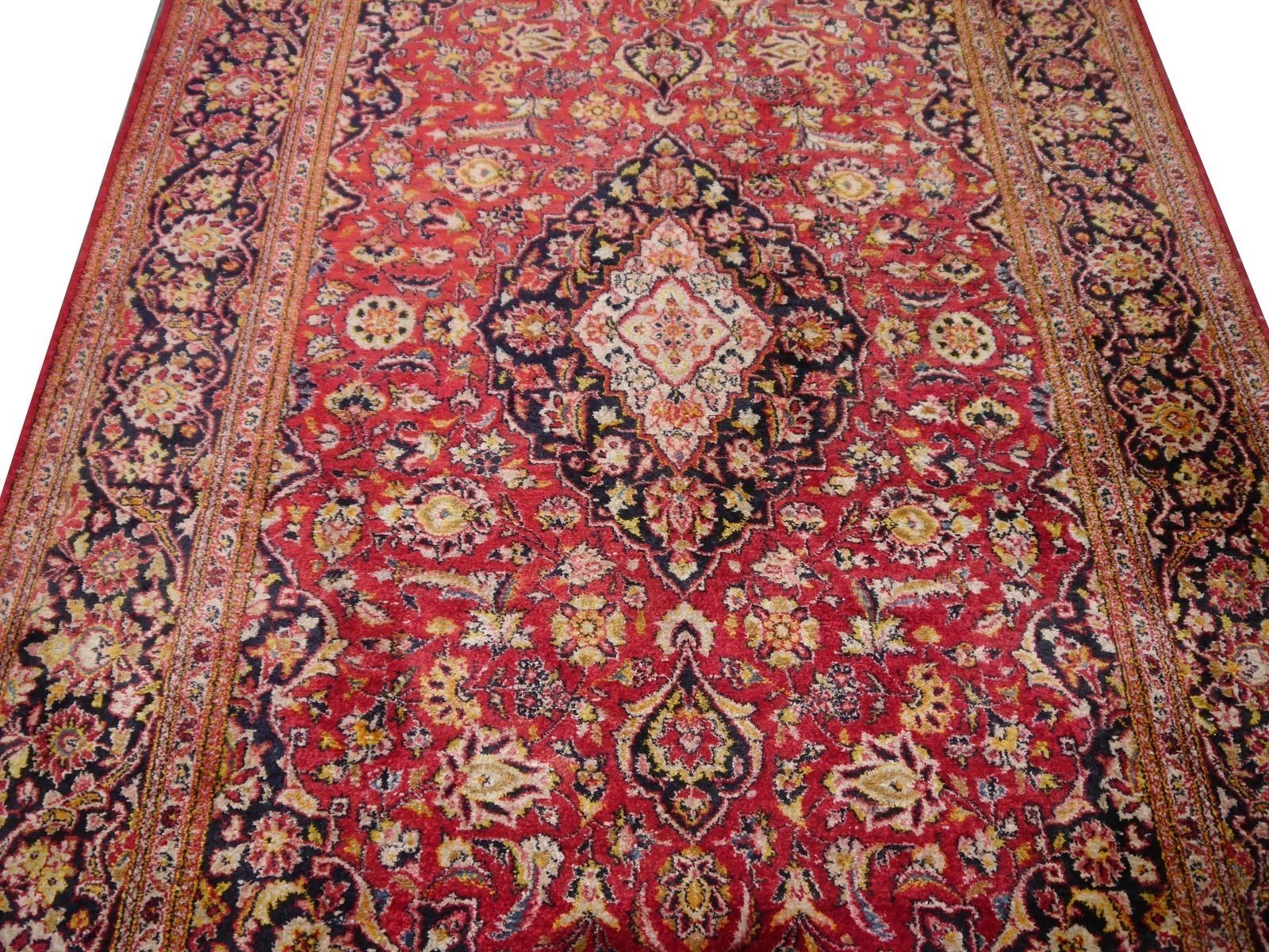 Oriental Silk Rug 210 X 140 Cm Hand Knotted photo vintage
