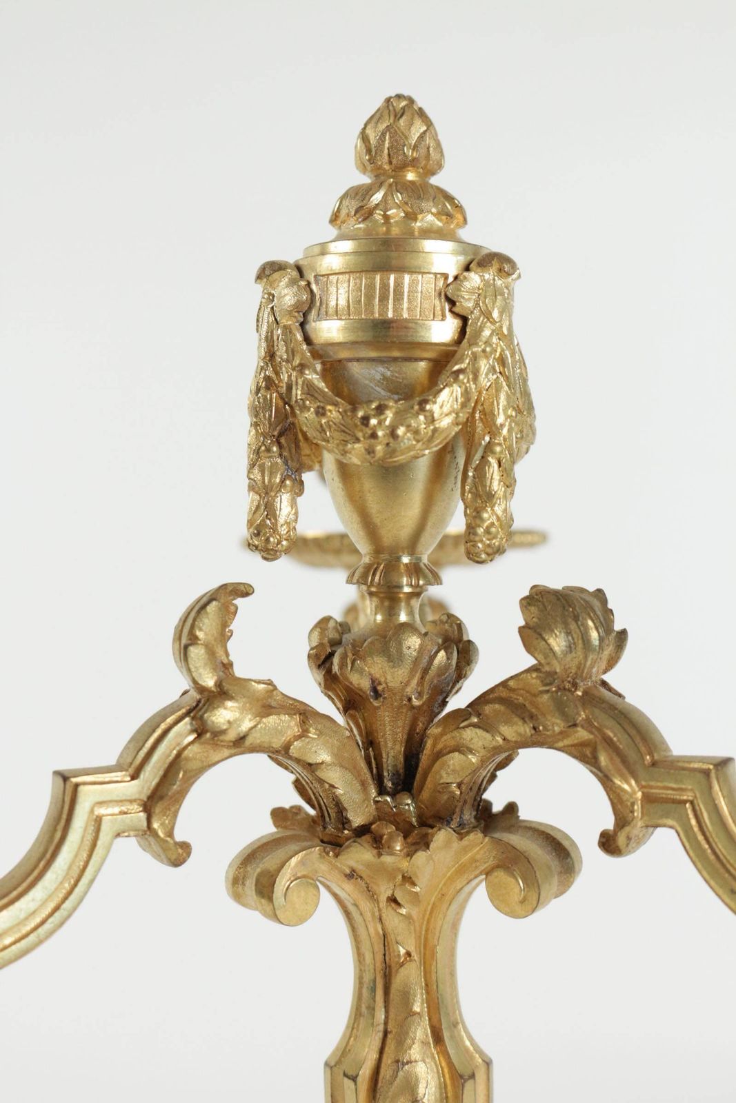 photo furniture Pair Of Candelabra In The Style Of Louis XV In Gold Gilt Bronze, 19th Century