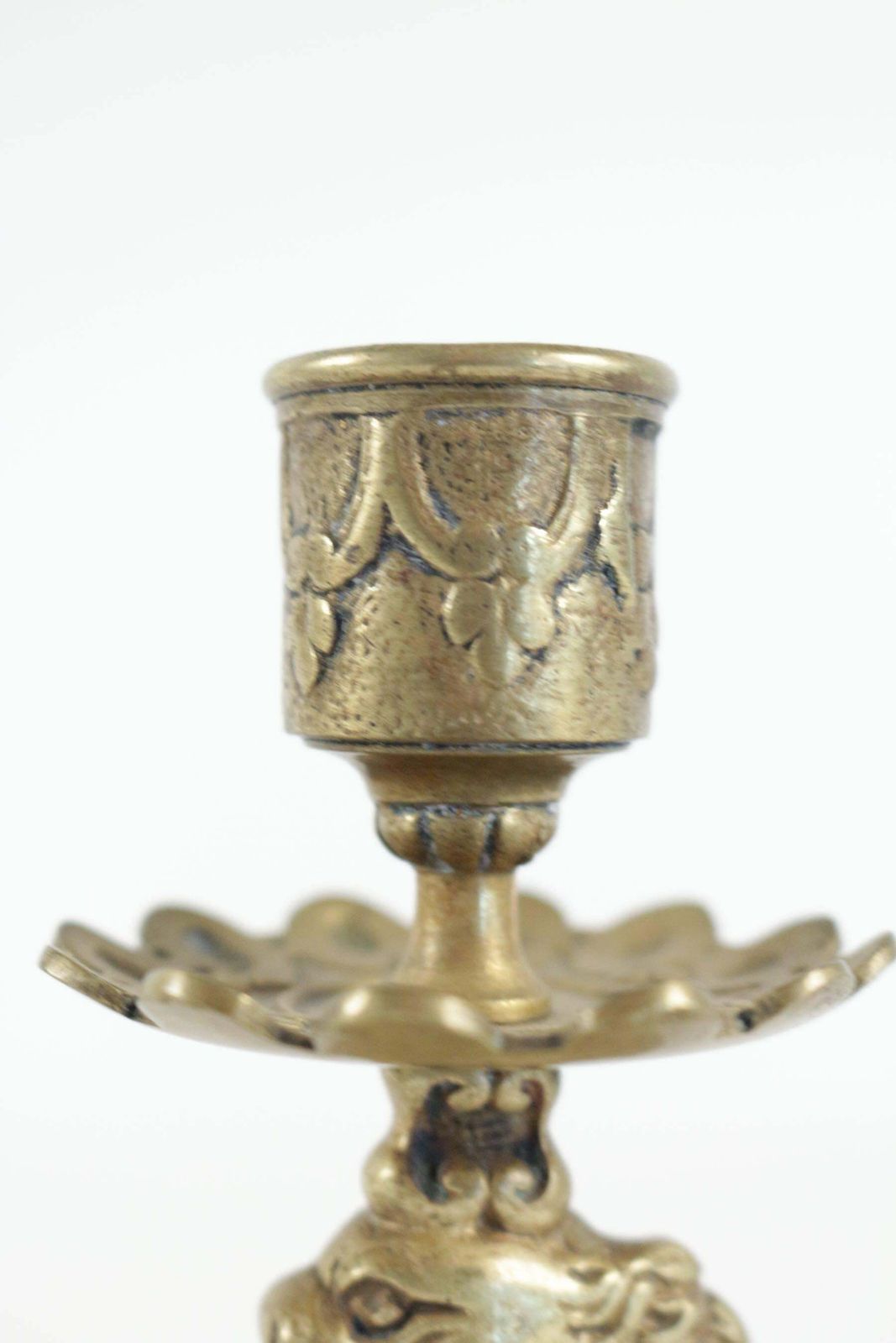 Pair Of Candlesticks From The 19th Century In Bronze, Napoeon III Period photo Home Decor