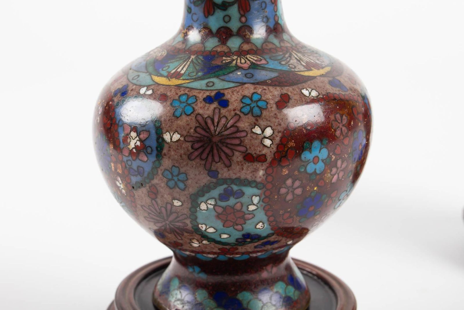 photo furniture Pair Of Cloisonné Bronze Vases, Japan, Circa 1900