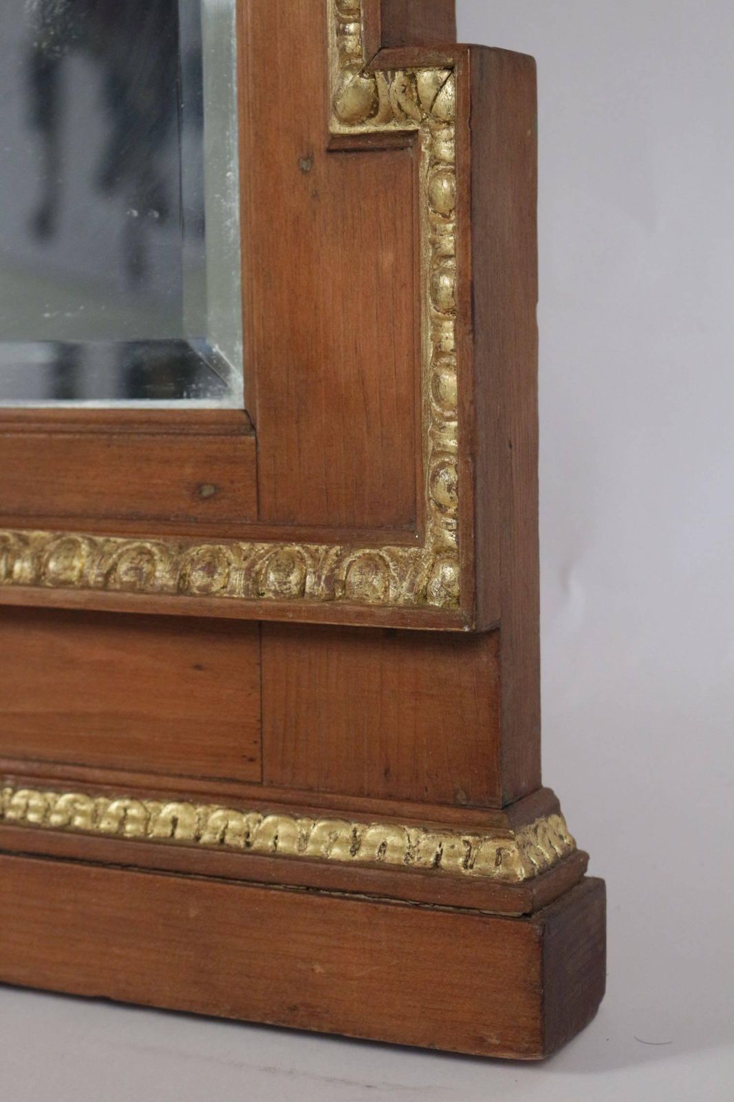 19th Century Neoclassical Mirror In Gold Giltwood And Gesso, Antique photo 2843.0