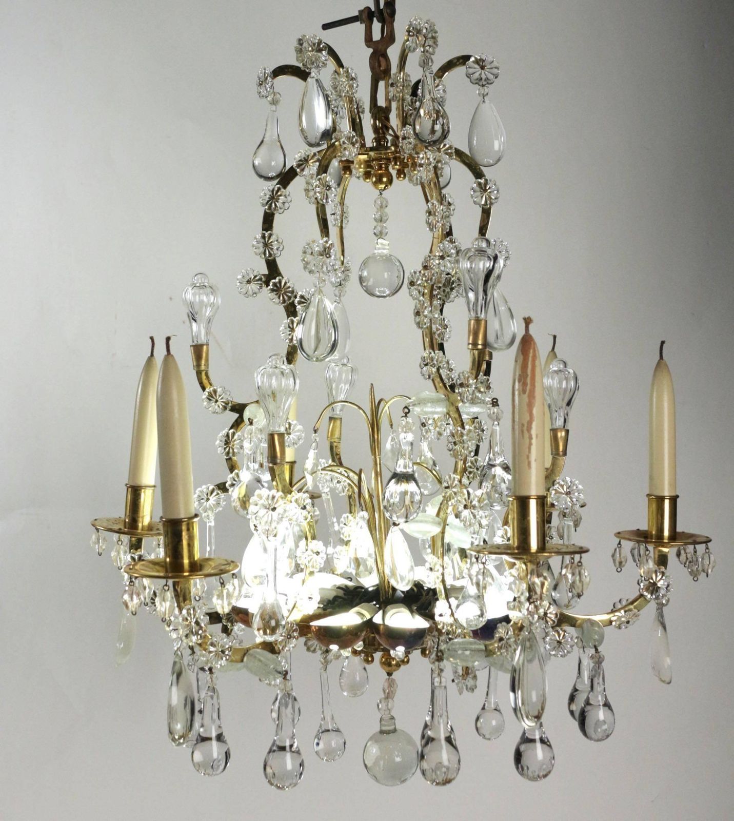 Chandelier In The Style Of Louis XV With Crystal From The 19th Century photo furniture