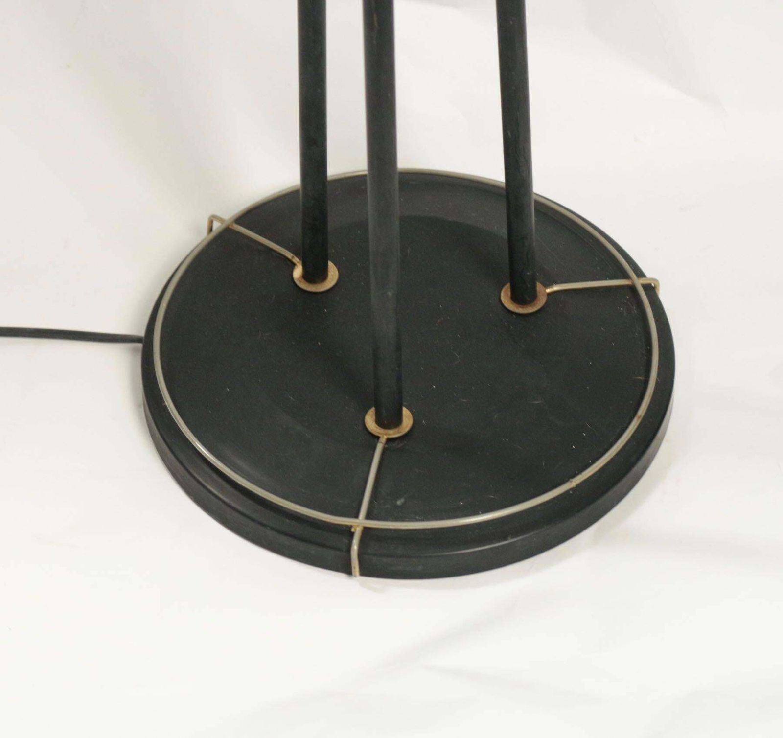 Standing Floor Lamp From The 1960s In Metal Paint And Brass, Three Lights photo for sale