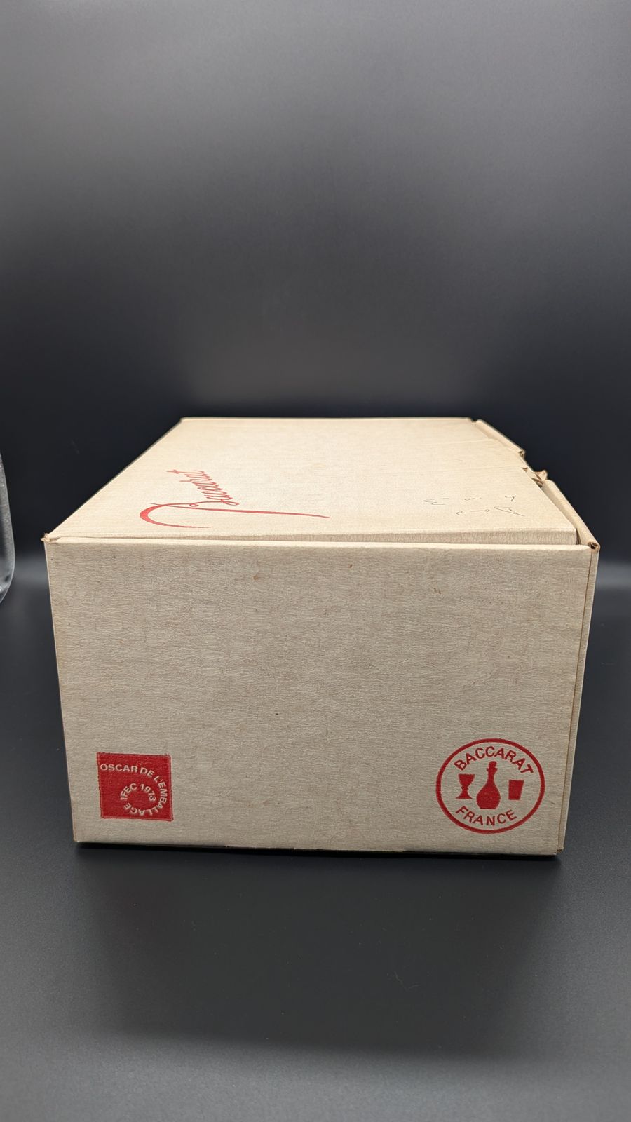 Set Of Six Baccarat Harcourt 1841 Wine Glasses (Size 3) – Complete With Their Original Box From 1970s. photo vintage