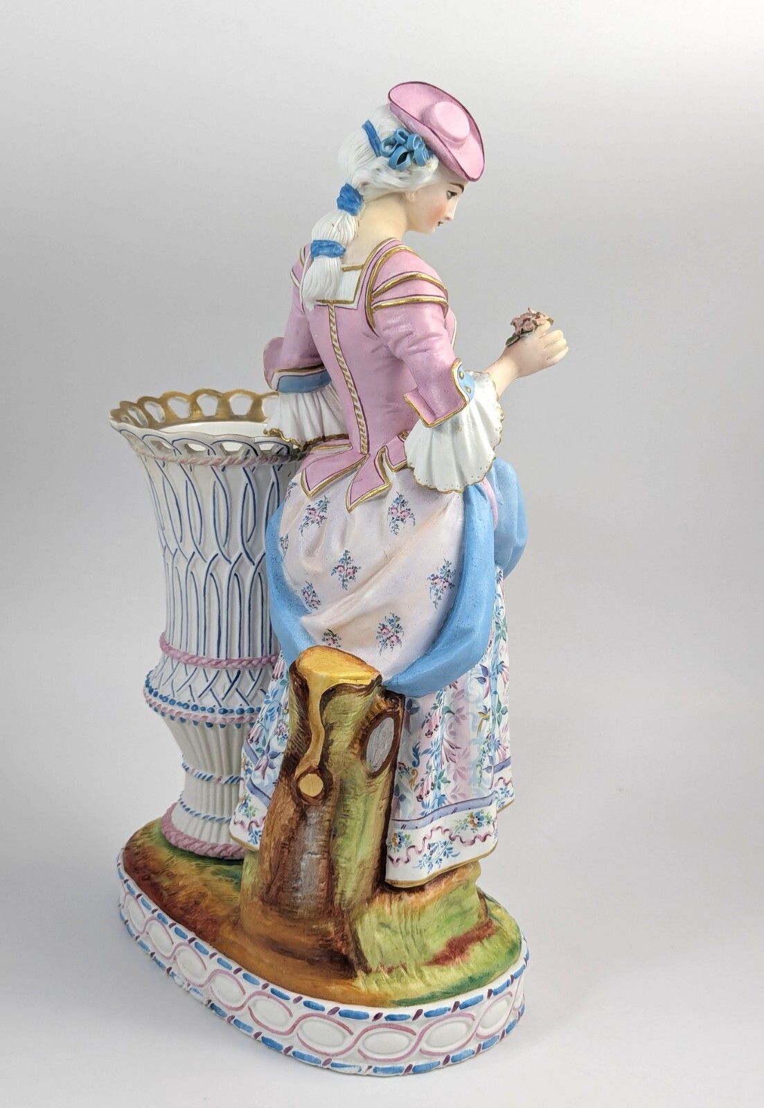 Antique Vion Et Baury Style Bisque Porcelain Vase, 19th Century photo vinterior