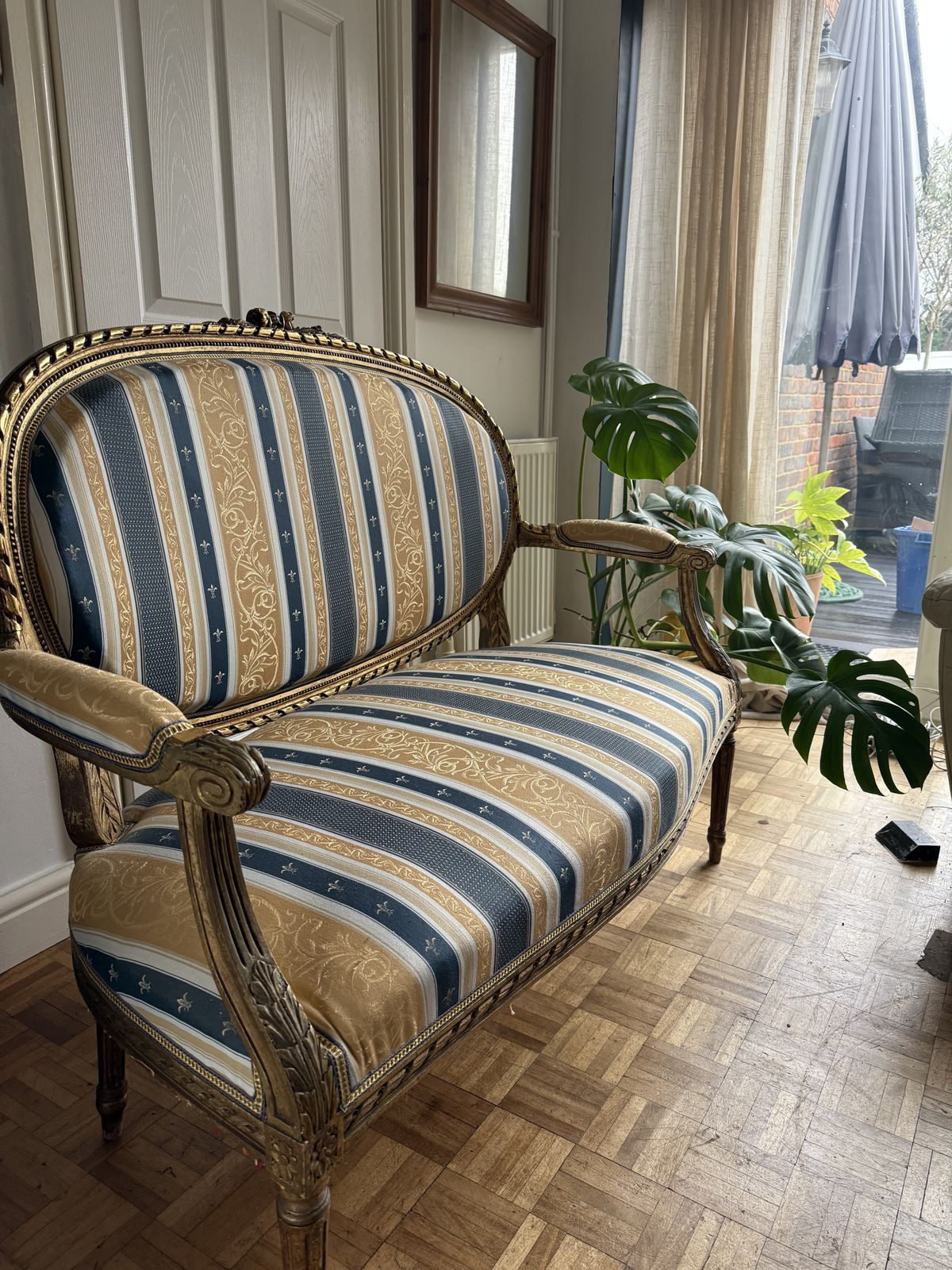 Antique Louis XVI Original French 5 Piece Suite photo furniture