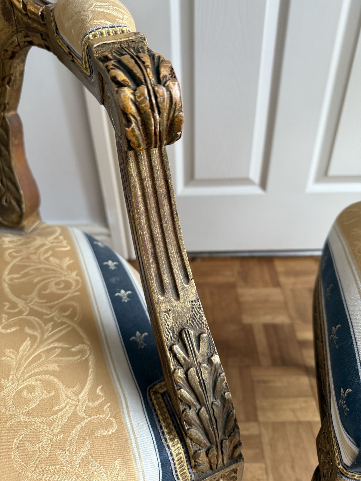 photo for sale Antique Louis XVI Original French 5 Piece Suite