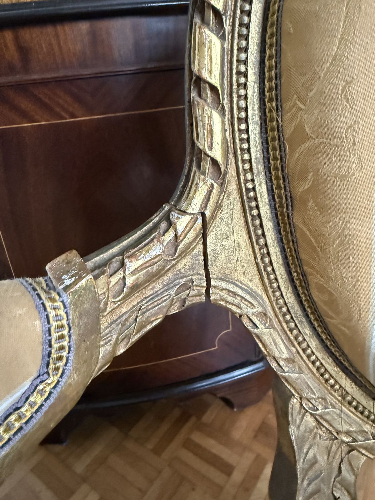 photo buy Antique Louis XVI Original French 5 Piece Suite