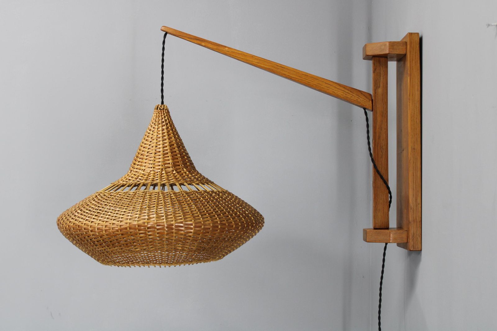 1960s Wall Wooden Lamp By Pokrok Zilina , Czechoslovakia photo furniture