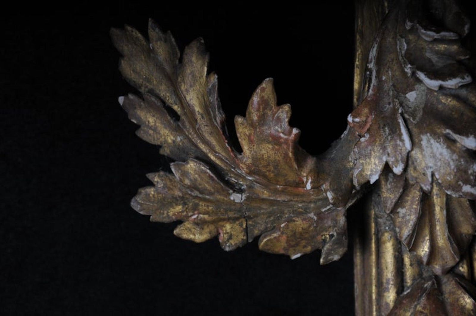 Pair Of Large Empire Appliqués / Sconces Circa 1800, Gilded Linden Wood photo buy