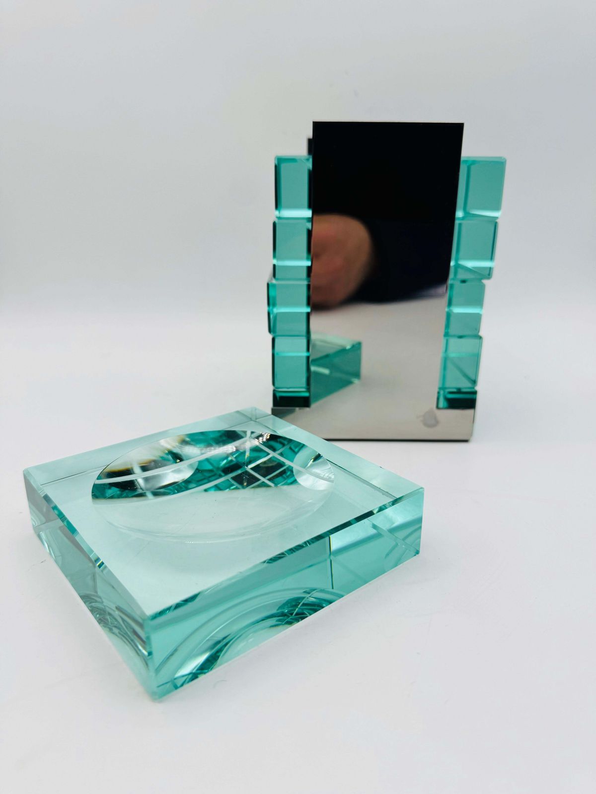 Gallotti & Radice 6x Bowl Ashtray Emerald Green Italy 1970 photo furniture