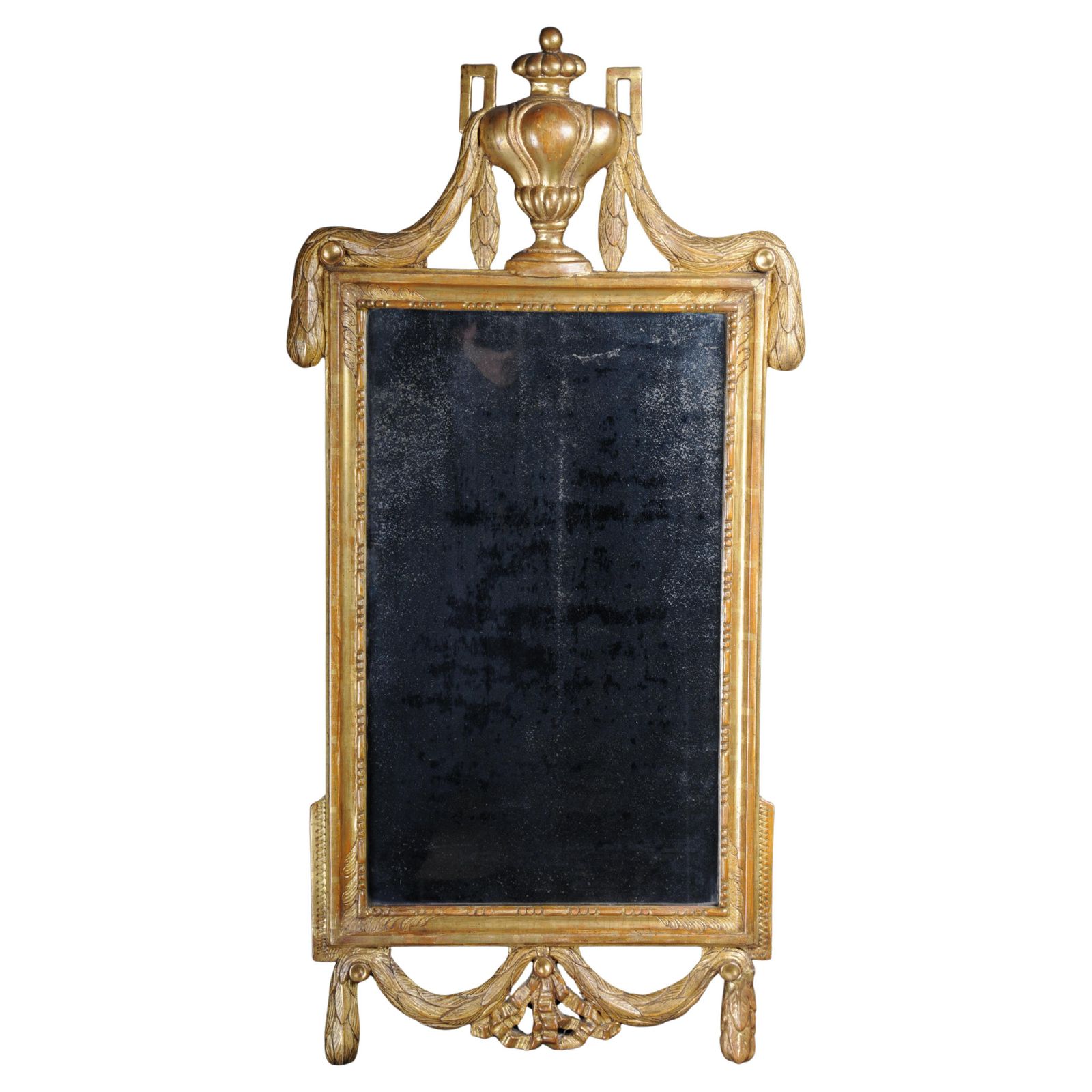 Antique Gilded French Wall Mirror Louis XVI/Classicism Around 1780
