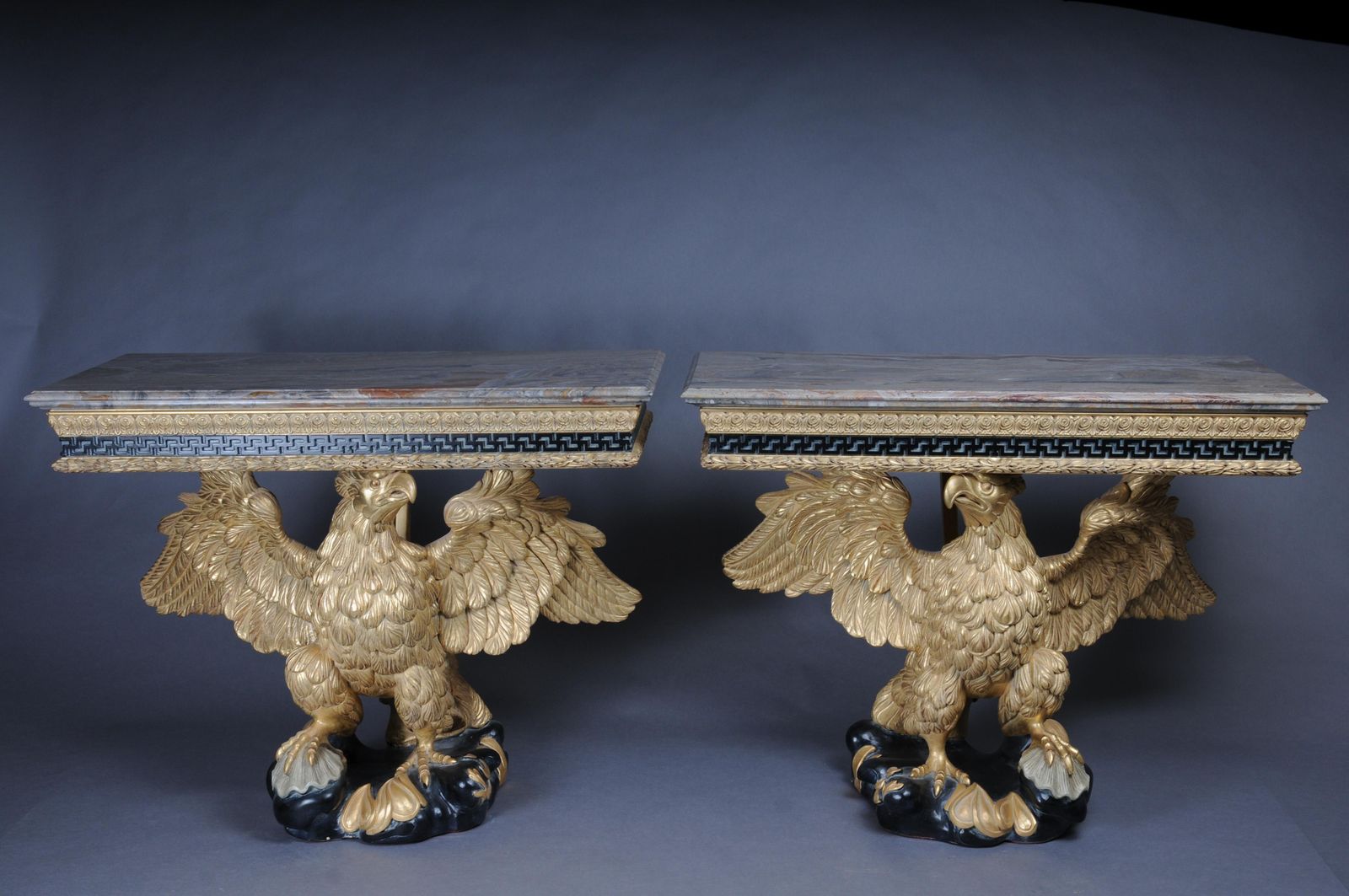 Pair Of Magnificent Eagle Consoles Designed By William Kent photo furniture