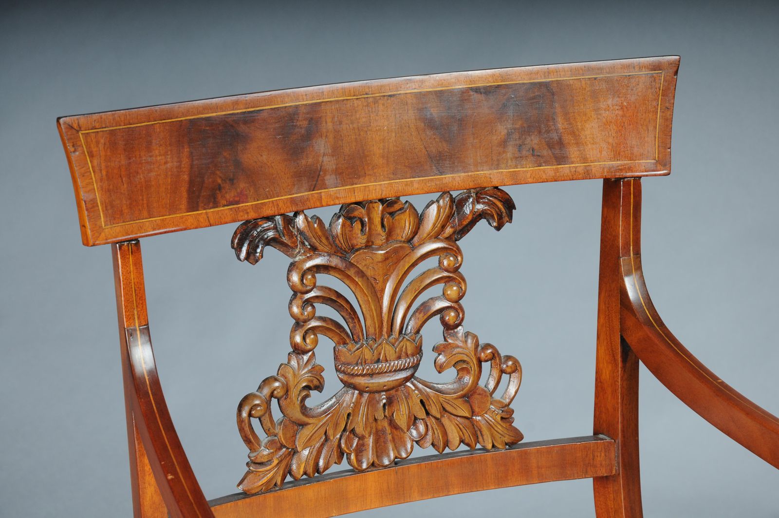 photo furniture Set Of 4 Biedermeier Armchairs Around 1835, Mahogany