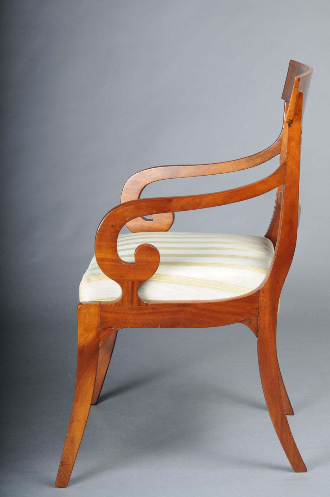 Furniture Set Of 4 Biedermeier Armchairs Around 1835, Mahogany photo