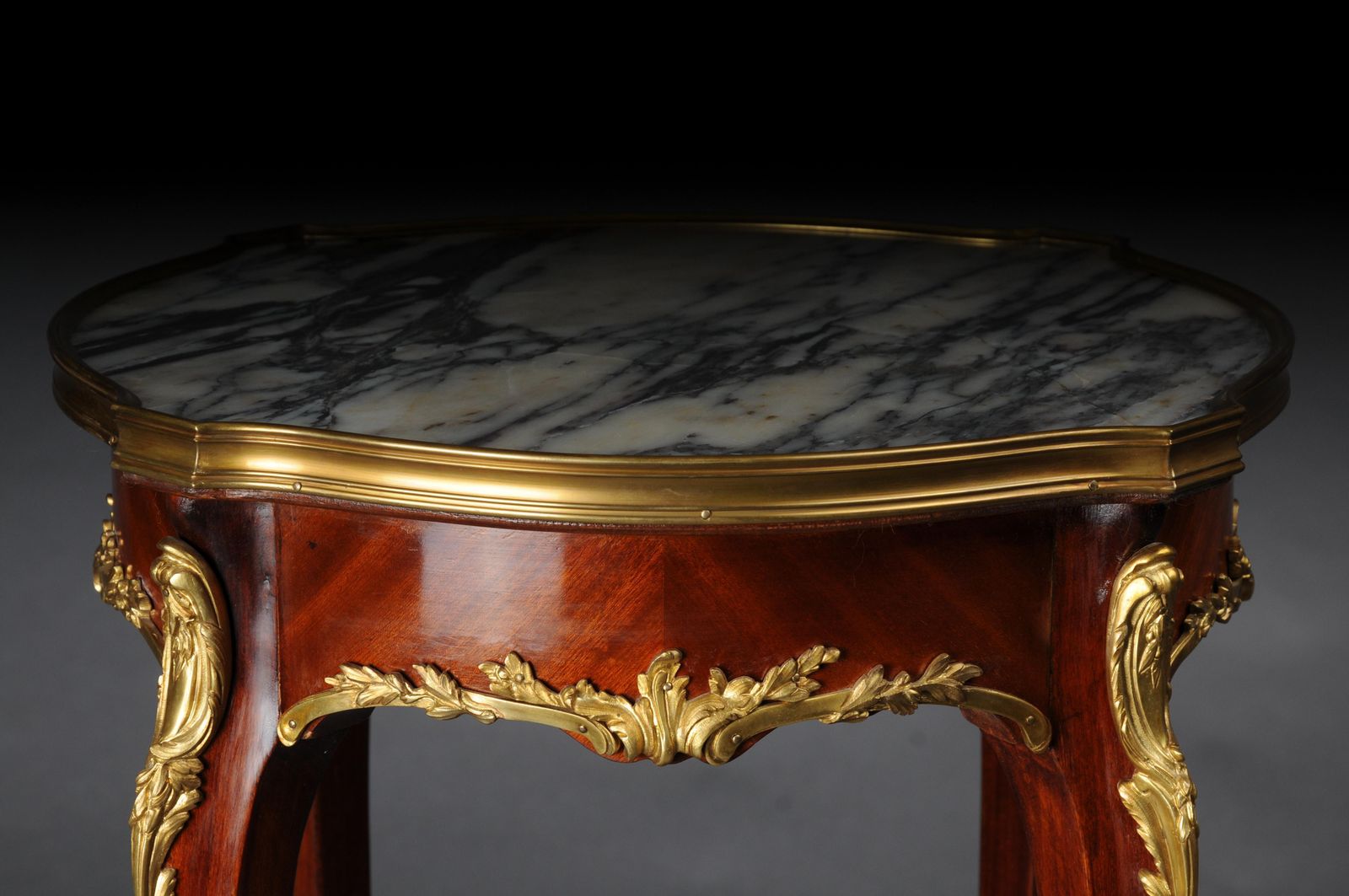 Furniture 20th Century French Salon Side Table, Louis XV After F. Linke, Beech photo