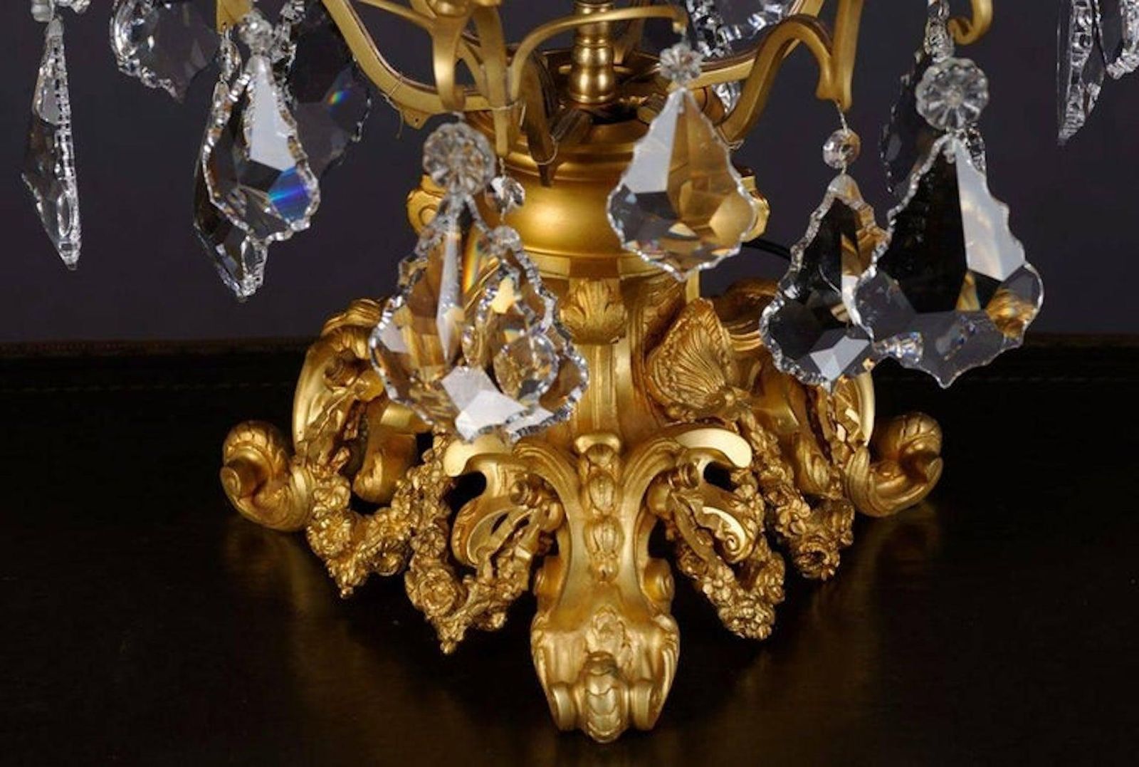 photo for sale 20th Century Louis XV Style Girandole Table Lamp