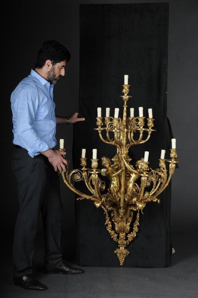 Pair Of Monumental Wall Appliques Napoleon III After J. B. Klagmann photo furniture