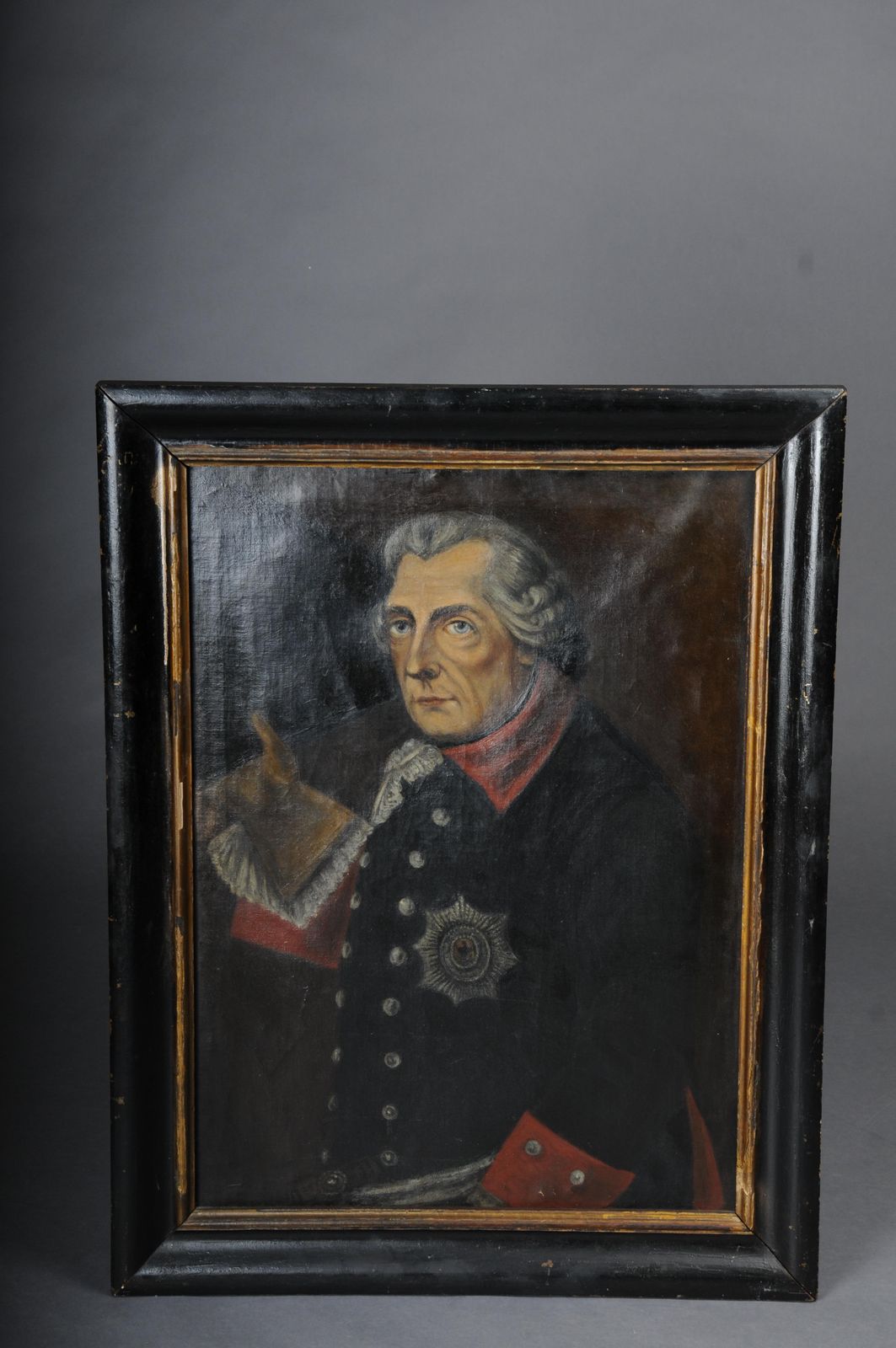 Antique Painting Of Frederick II/Frederick The Great After Anton Graff photo for sale