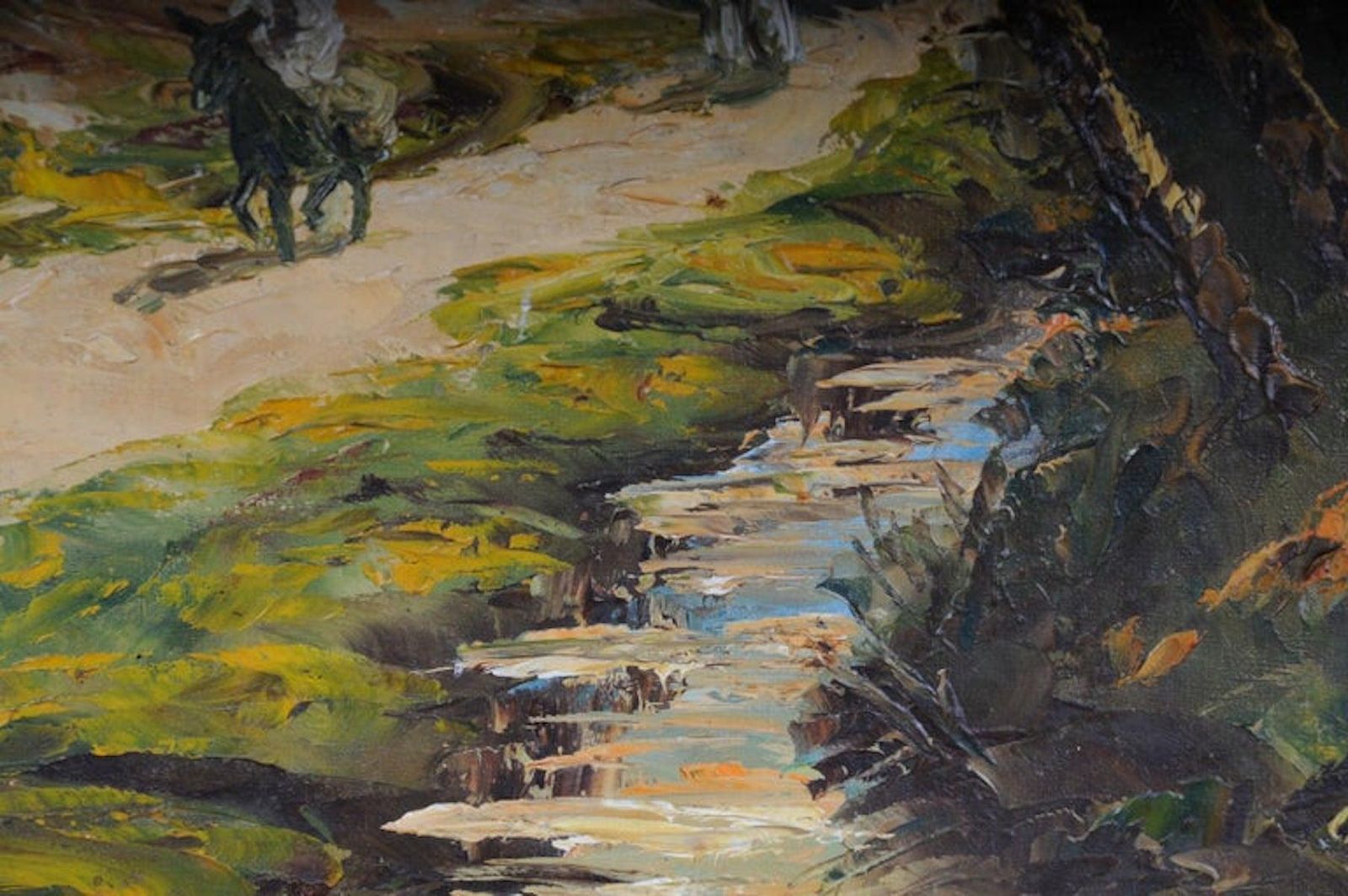 Oriental Painter Oil Painting, Signed O. Birkholz photo vinterior