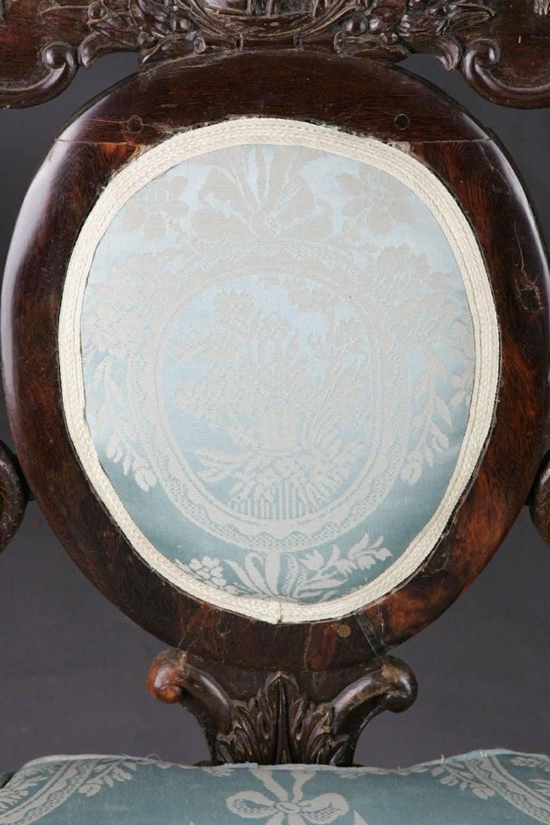 19th Century Baroque Thron Chair In Colonial Style photo Furniture