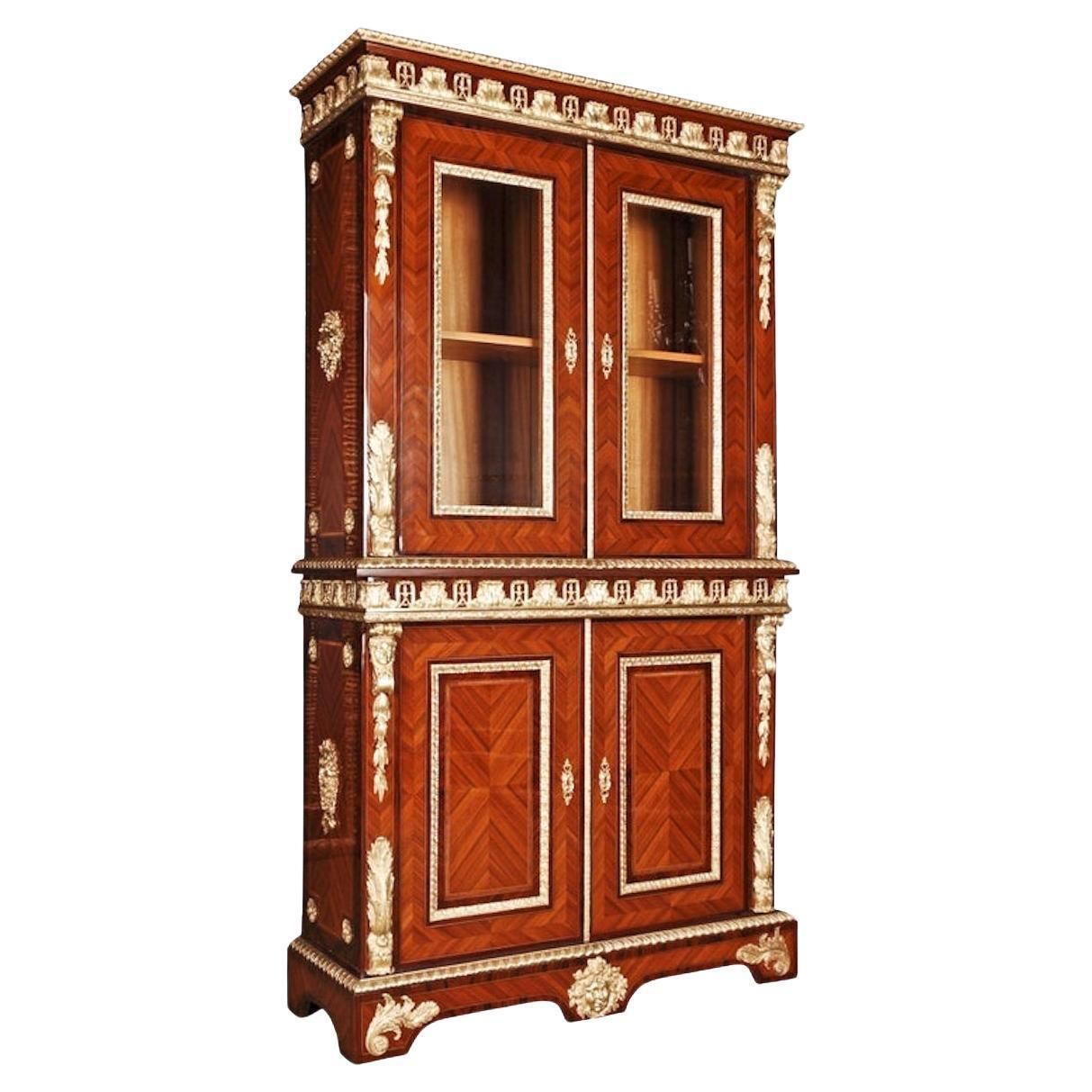 20th Century Louis XIV Style French Library Bookcase