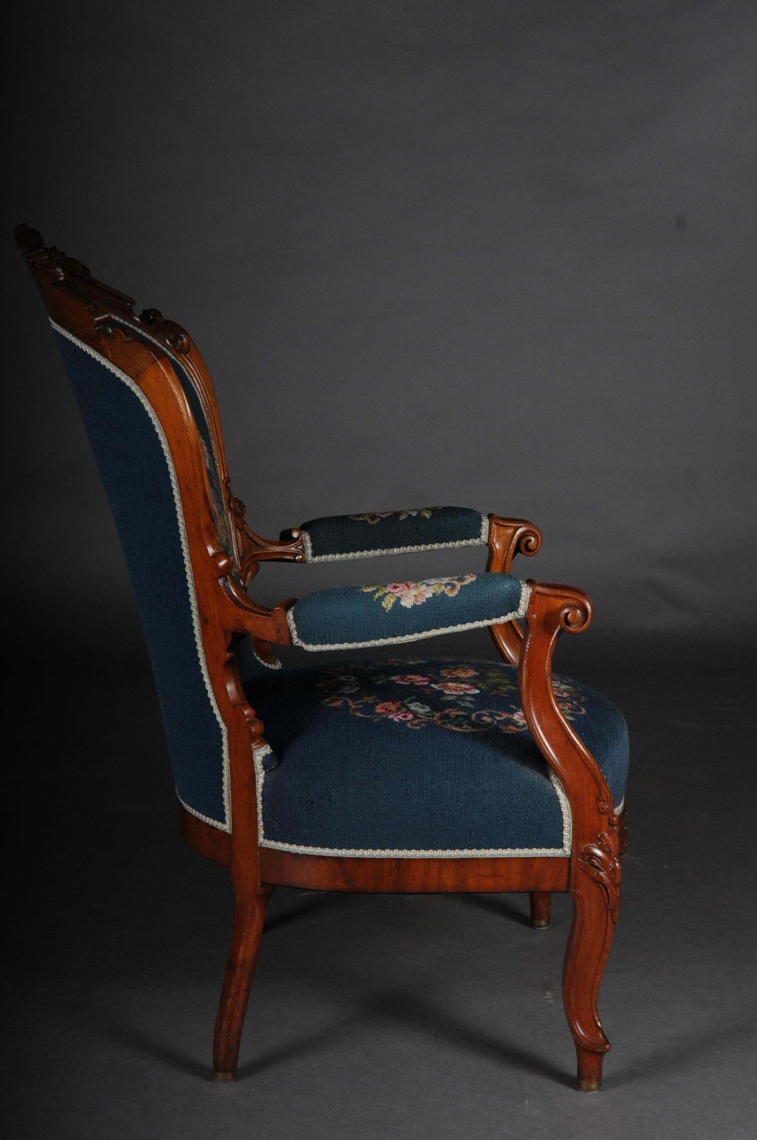 photo furniture 20th Century Biedermeier Armchair Louis Philippe, Circa 1855