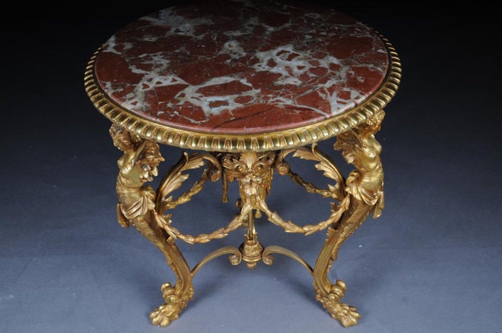 Empire Splendid French Saloon Table, Bronze Gilt photo 8294.0