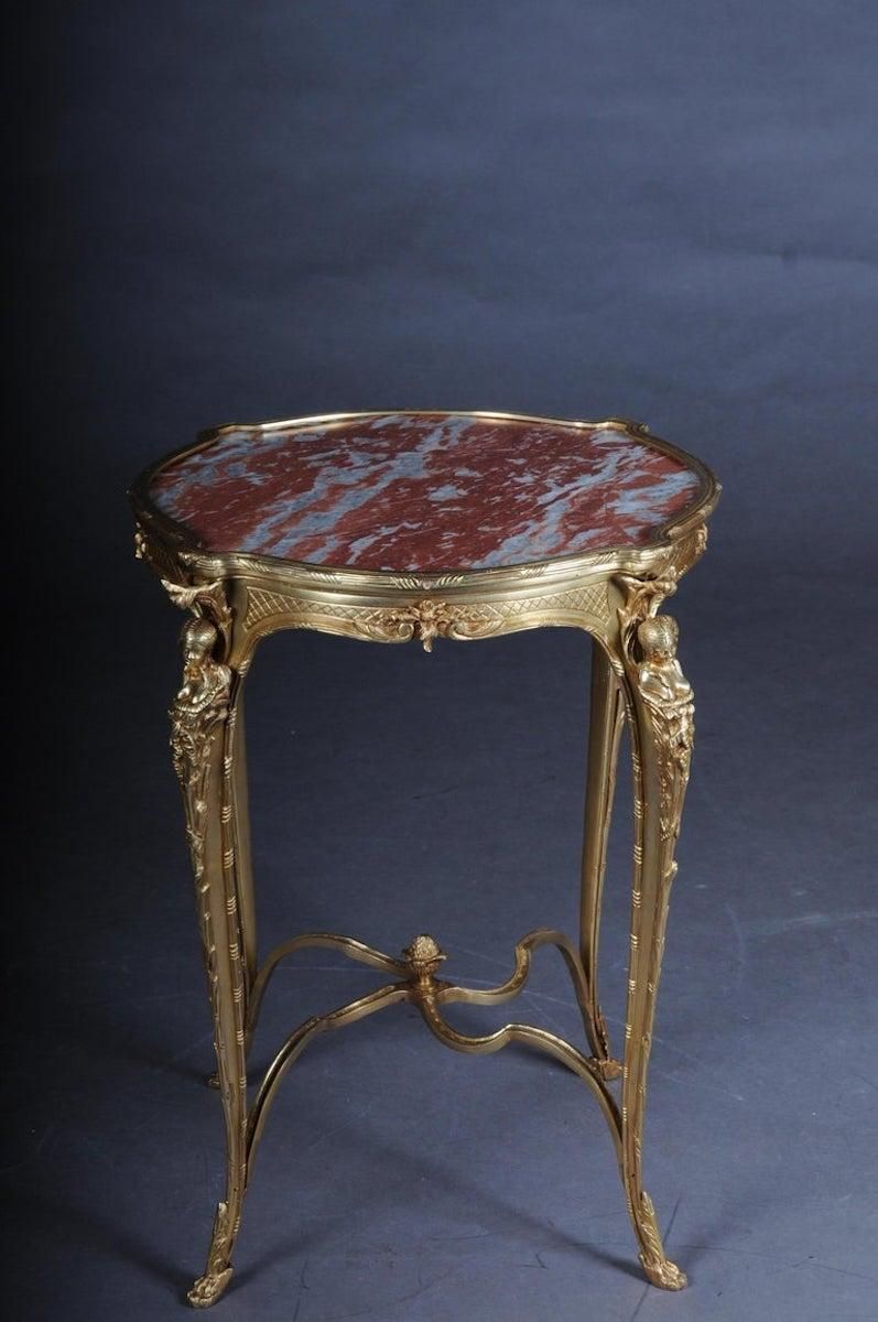 Magnificent French Bronze Pompom Table Or Side Table To Zwiener, Napoleon III photo furniture