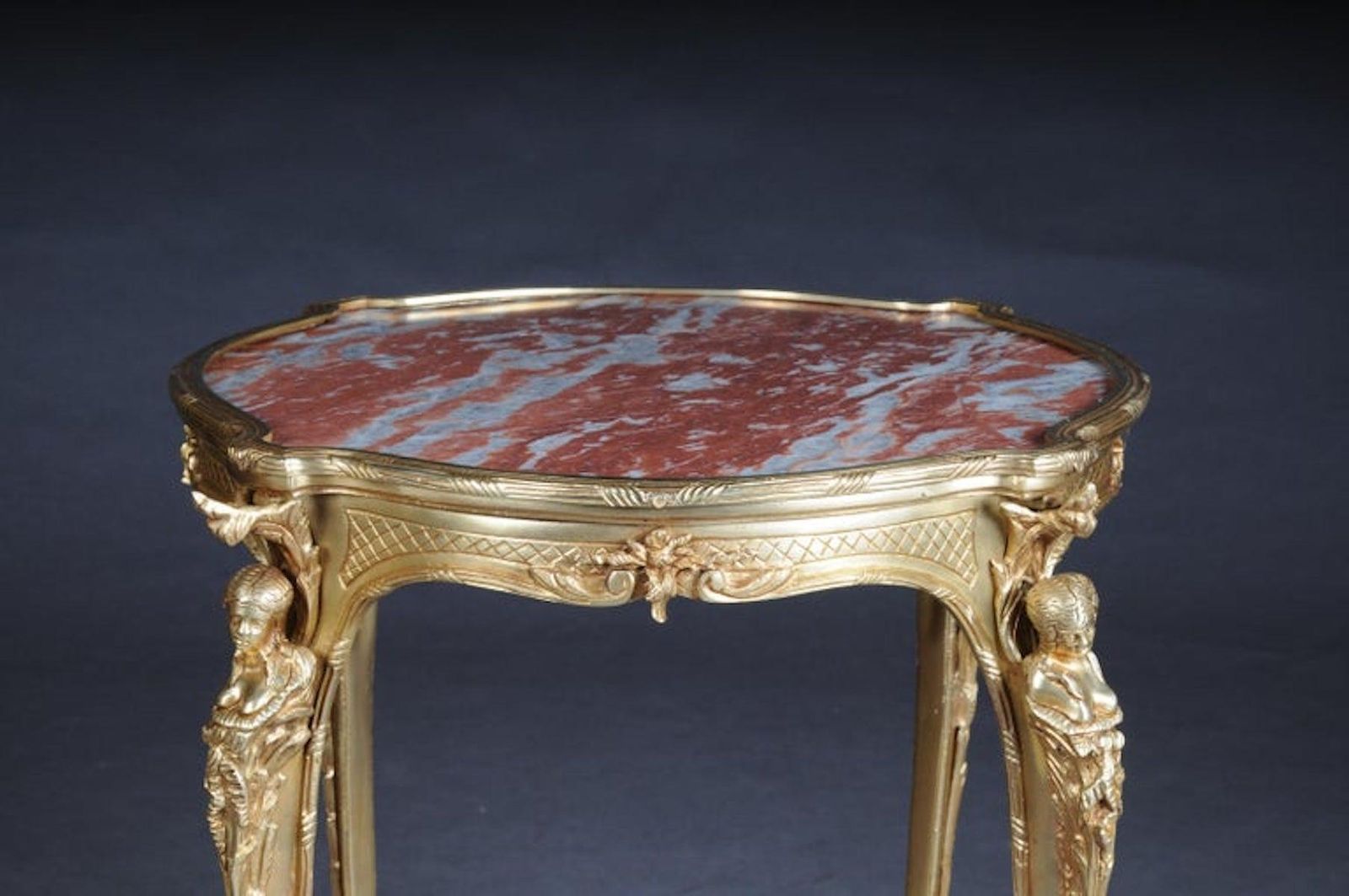 Magnificent French Bronze Pompom Table Or Side Table To Zwiener, Napoleon III photo 4148.0