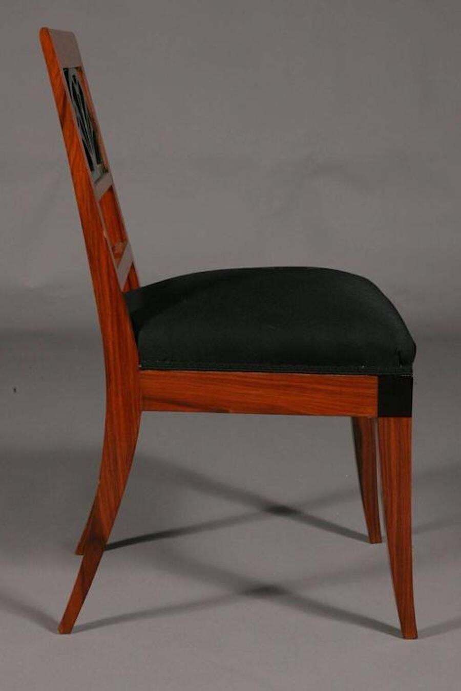 20th Century Neoclassical Style Light Palisander Chair photo for sale