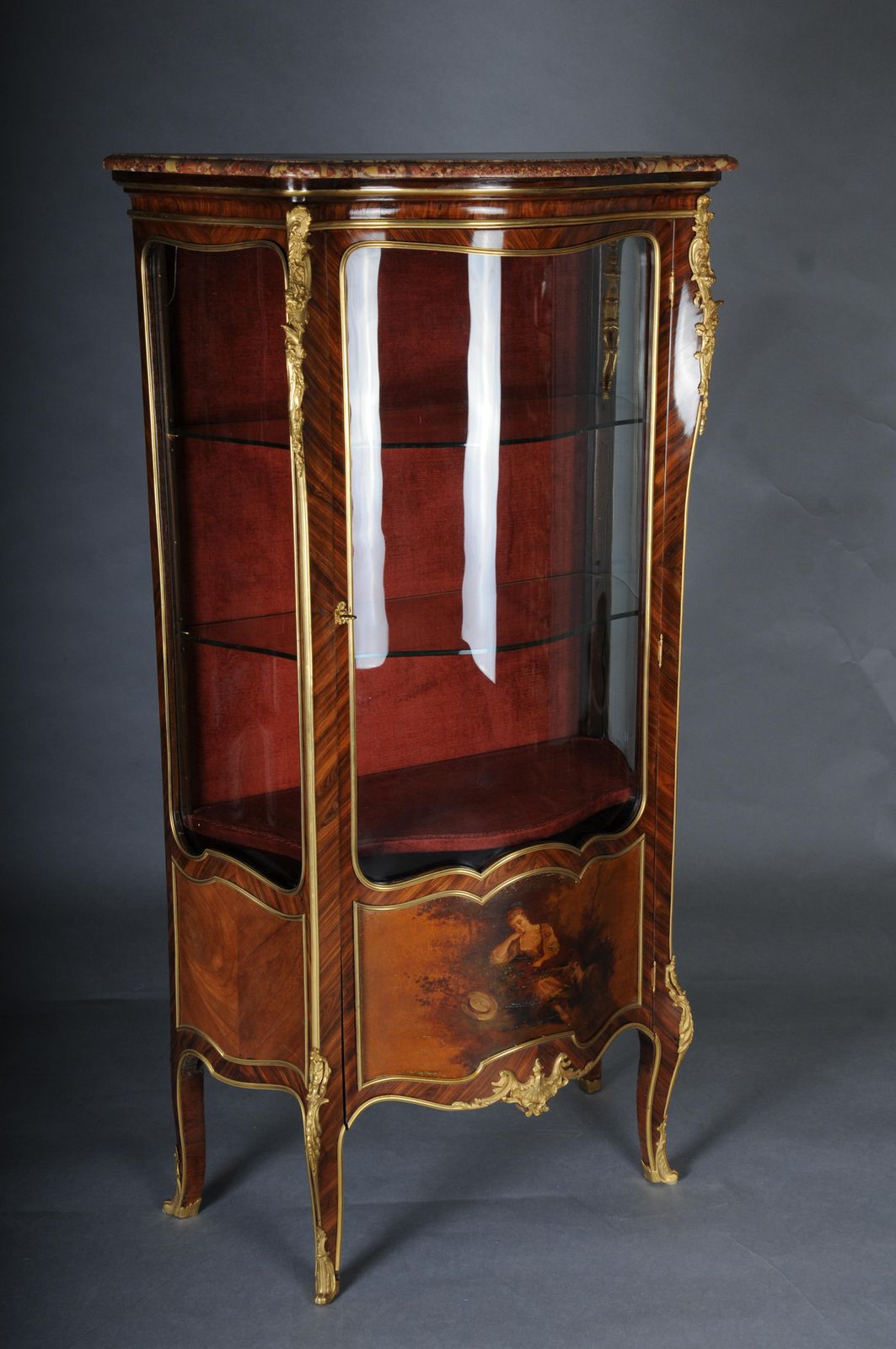 Antique Louis XV Display Cabinet Napoleon III, Paris, Around 1880 photo furniture