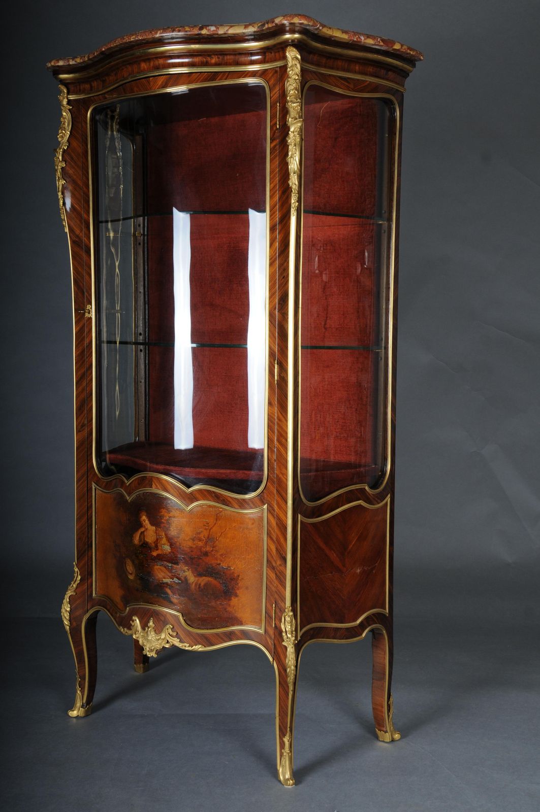Antique Louis XV Display Cabinet Napoleon III, Paris, Around 1880 photo for sale