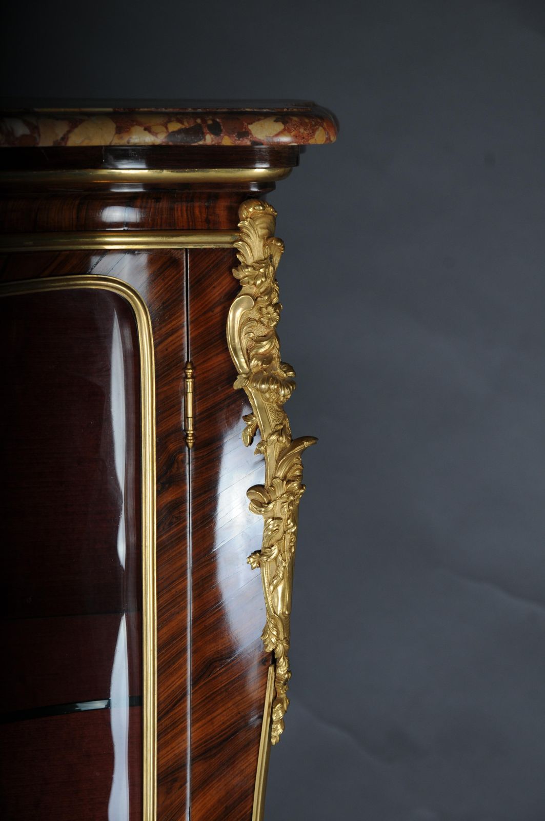 Antique Louis XV Display Cabinet Napoleon III, Paris, Around 1880 photo buy