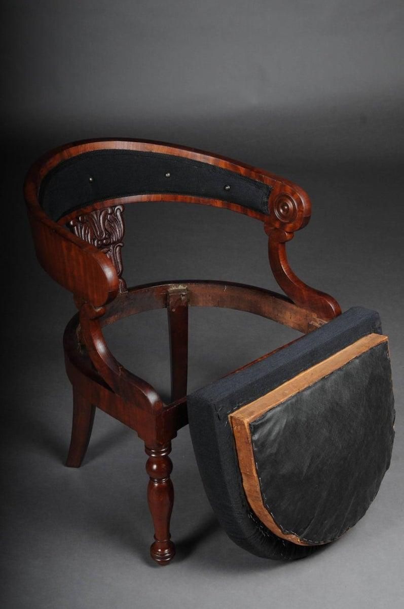 Antique Empire / Biedermeier Armchair, Circa 1810, Mahogany photo for sale