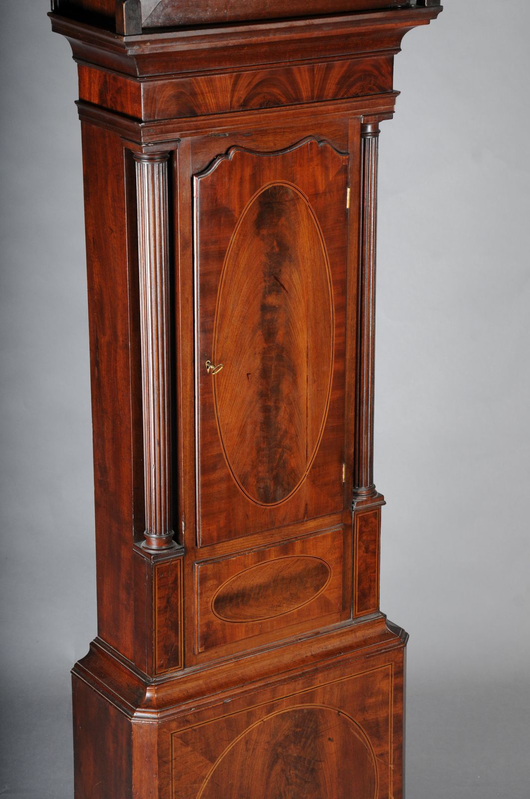 Masterful Antique English Grandfather Clock, Mahogany, 18th Century photo Home Decor