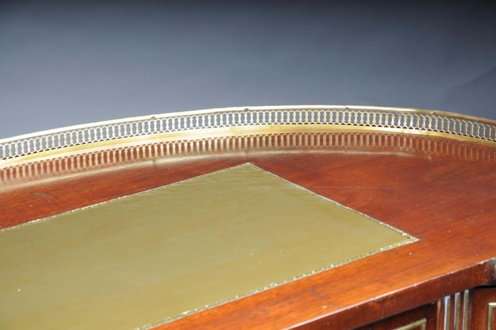 photo for sale Semi Circular Delicate Antique Mahogany Ladies' Desk Louis XVI, Paris 1880