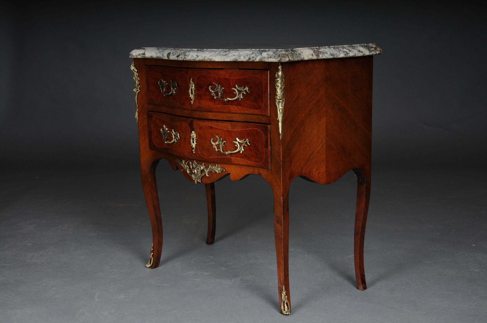 Elegant Old Chest Of Drawers From The 20th Century, Louis XV, Paris photo vintage