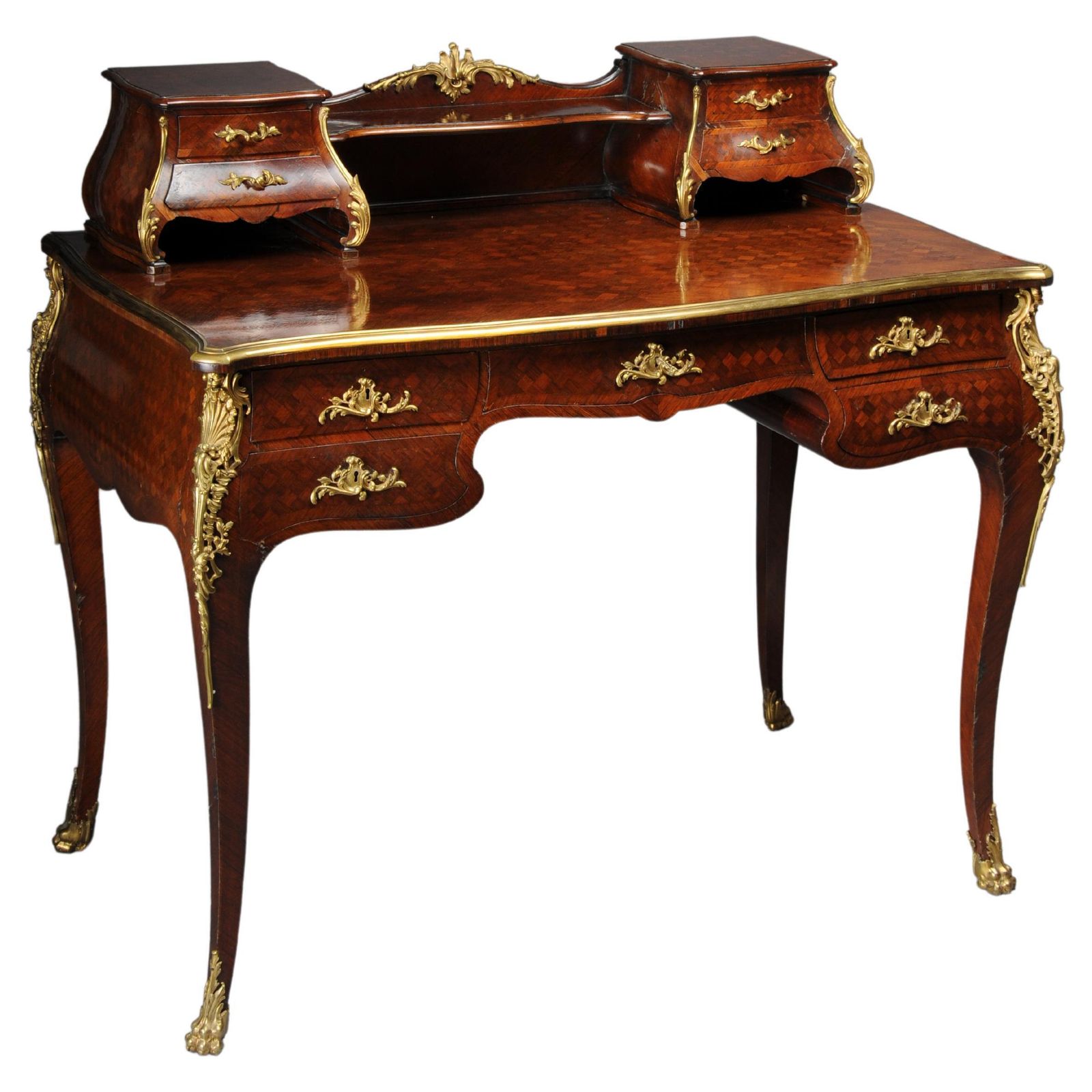 Courtly Ladies' Secretary Signed F. Linke Around 1880 Paris