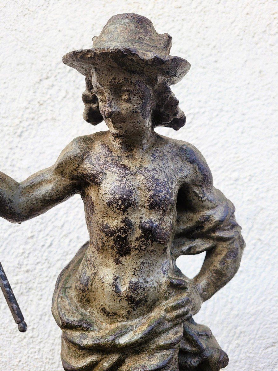 Cast Iron Mercury Statue, 18th Century And Earlier photo for sale