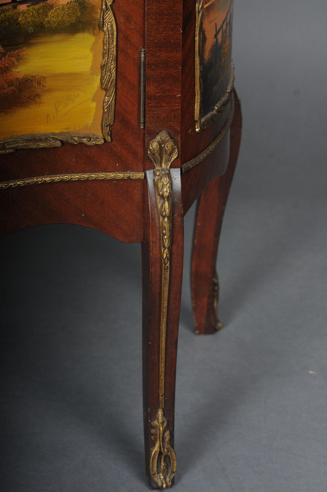 Elegant French Ornamental Display Case, Gilded Bronze, Louis XV photo buy