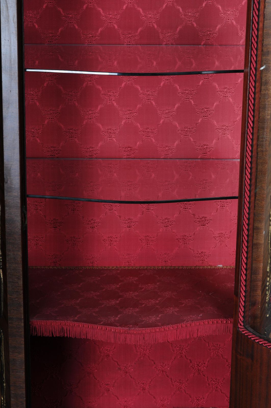 Furniture Elegant French Ornamental Display Case, Gilded Bronze, Louis XV photo