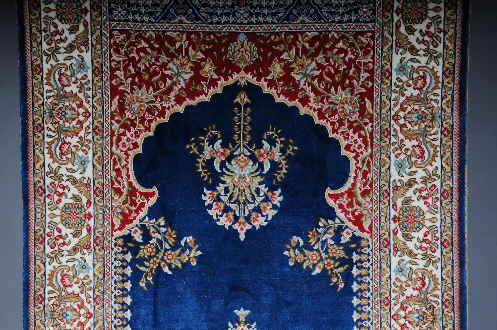 Anatolian Prayer Rug/Tapestry Cotton/Silk, 20th Century photo Textiles