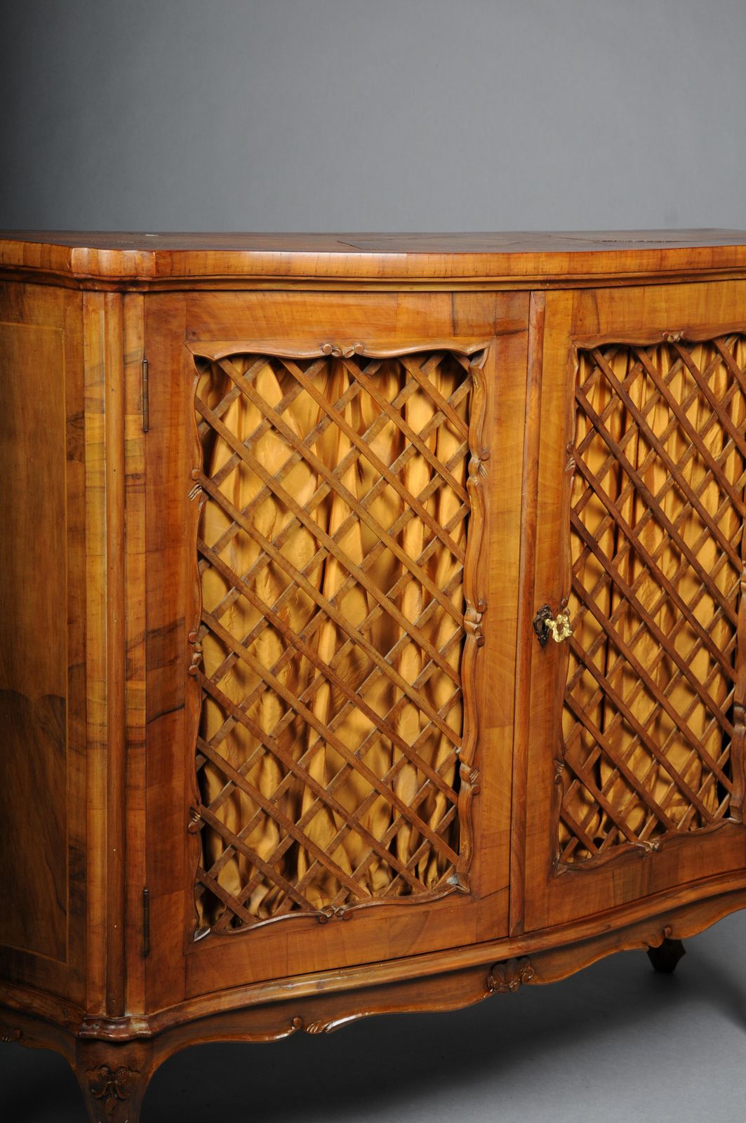 Beautiful Antique Wall Cabinet/Hall Cabinet, 20th Century. Walnut Root Veneer. photo buy