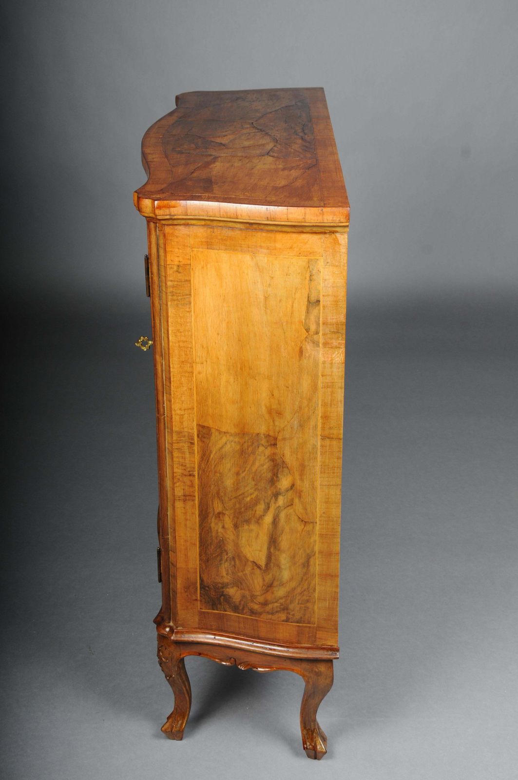 photo for sale Beautiful Antique Wall Cabinet/Hall Cabinet, 20th Century. Walnut Root Veneer.