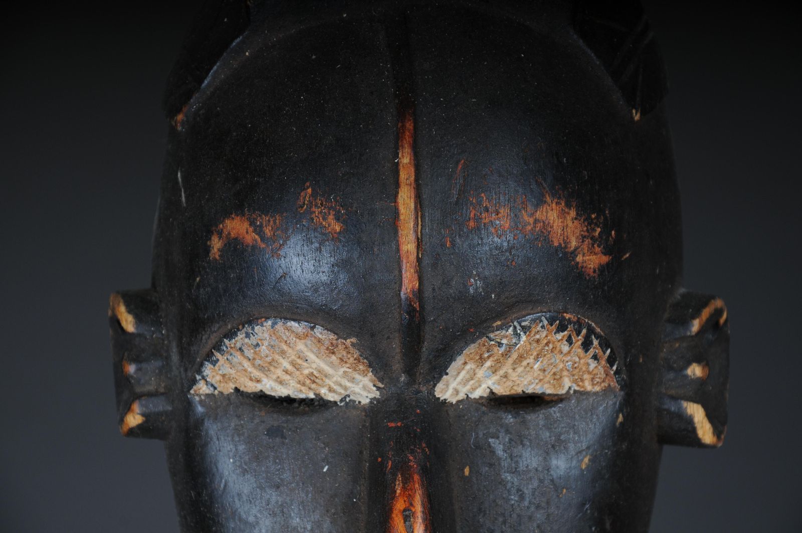 20th Century Antique Carved Wood Mask, African Art photo 510.0